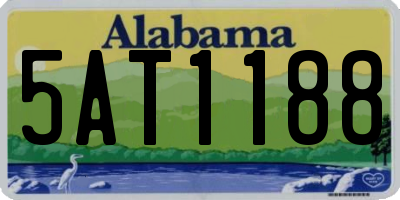AL license plate 5AT1188