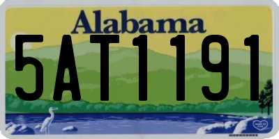 AL license plate 5AT1191