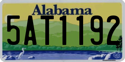 AL license plate 5AT1192
