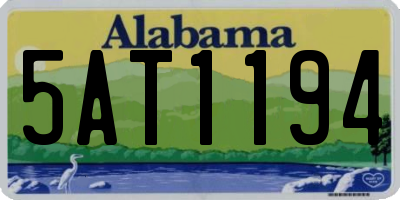 AL license plate 5AT1194