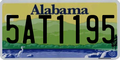 AL license plate 5AT1195