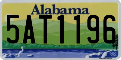 AL license plate 5AT1196