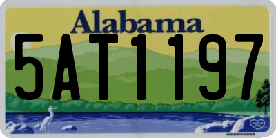 AL license plate 5AT1197