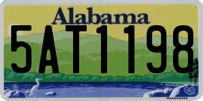 AL license plate 5AT1198