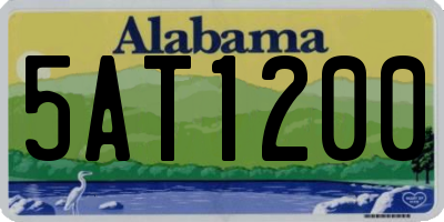 AL license plate 5AT1200