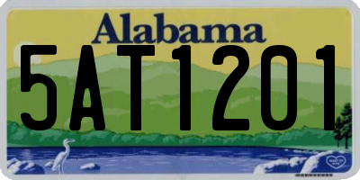 AL license plate 5AT1201