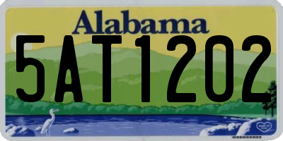 AL license plate 5AT1202