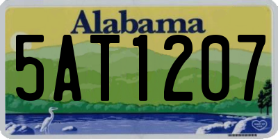 AL license plate 5AT1207