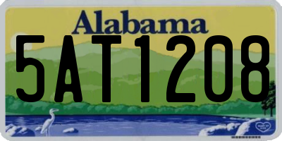 AL license plate 5AT1208