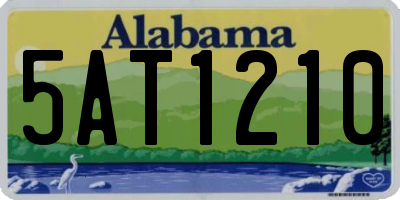 AL license plate 5AT1210