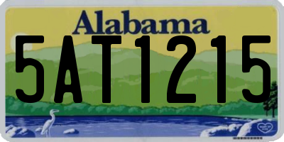 AL license plate 5AT1215