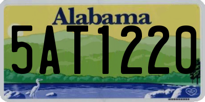 AL license plate 5AT1220