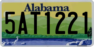 AL license plate 5AT1221