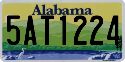 AL license plate 5AT1224