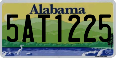 AL license plate 5AT1225