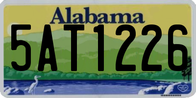 AL license plate 5AT1226