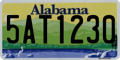 AL license plate 5AT1230