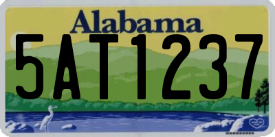 AL license plate 5AT1237
