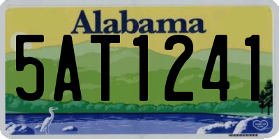 AL license plate 5AT1241