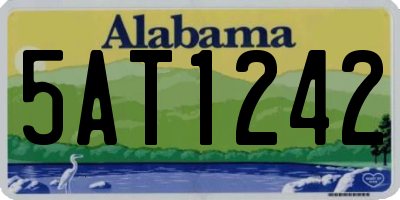 AL license plate 5AT1242