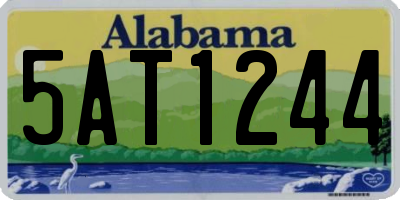AL license plate 5AT1244