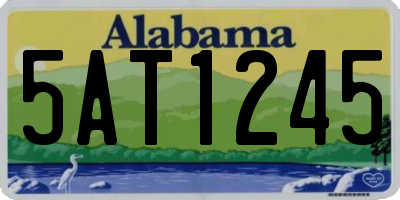 AL license plate 5AT1245