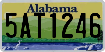 AL license plate 5AT1246