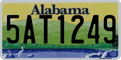 AL license plate 5AT1249