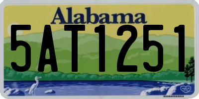 AL license plate 5AT1251