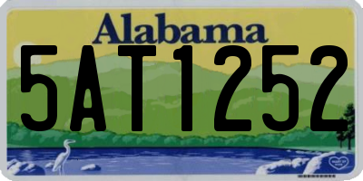 AL license plate 5AT1252