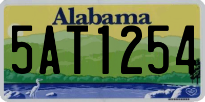 AL license plate 5AT1254