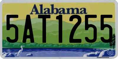 AL license plate 5AT1255