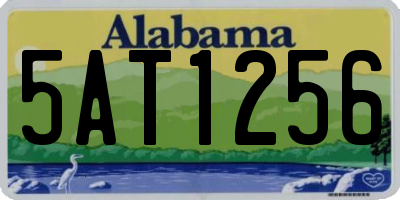 AL license plate 5AT1256