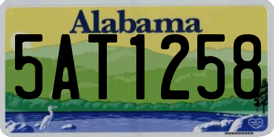 AL license plate 5AT1258