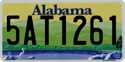 AL license plate 5AT1261