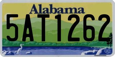 AL license plate 5AT1262