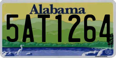 AL license plate 5AT1264
