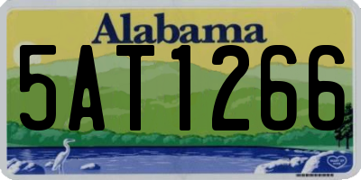 AL license plate 5AT1266