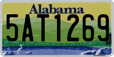 AL license plate 5AT1269