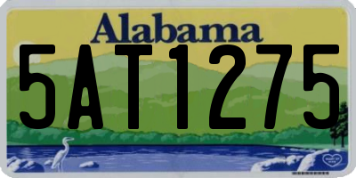 AL license plate 5AT1275