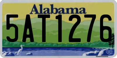 AL license plate 5AT1276