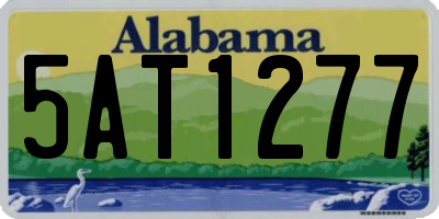 AL license plate 5AT1277