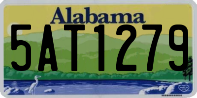 AL license plate 5AT1279