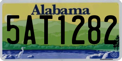 AL license plate 5AT1282