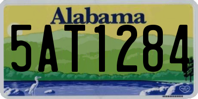 AL license plate 5AT1284