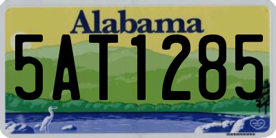 AL license plate 5AT1285