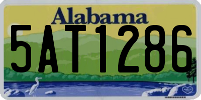 AL license plate 5AT1286