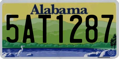 AL license plate 5AT1287