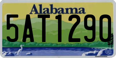 AL license plate 5AT1290