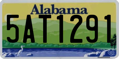 AL license plate 5AT1291